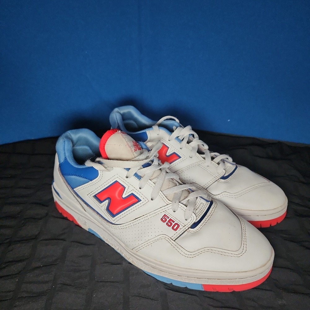 💥PRE OWNED💥 New Balance 550 Sea Salt/Blast Red Men's Size 14 BB550CPB